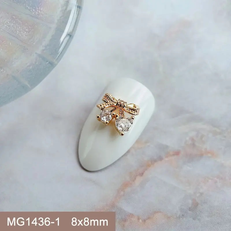 Summer Fruit Zircon Nail Charms 10pc