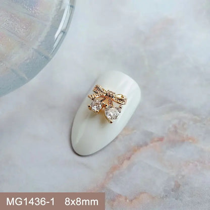 Summer Fruit Zircon Nail Charms 10pc