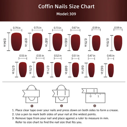 Pink Rhinestone Coffin Press-On Nails