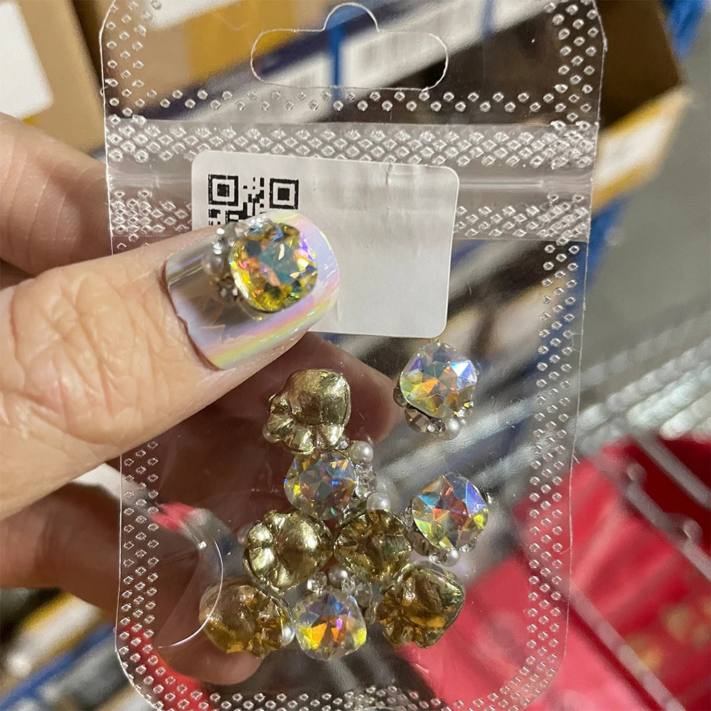 Crystal Alloy French Court Nail Charms