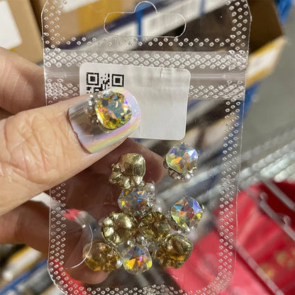 Crystal Alloy French Court Nail Charms