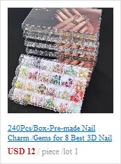 Aurora Glass Ice Cube Nail Foil Stickers 11pc