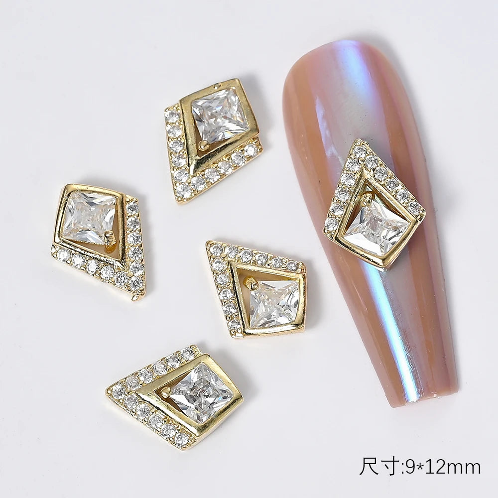 Zircon Pearl Luxury Nail Charms