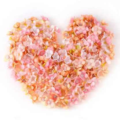 Mini Silk Rose Heads Decor 50pc