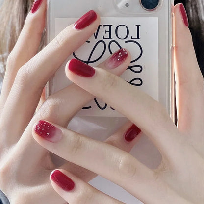 Ocean Star Moon Blue Press-On Nails