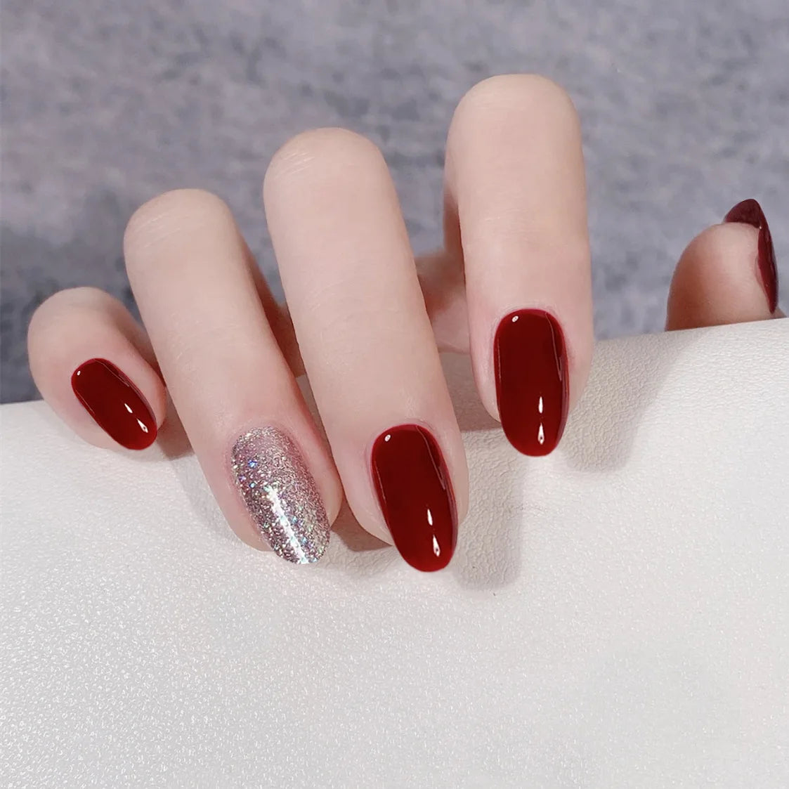 Ocean Star Moon Blue Press-On Nails