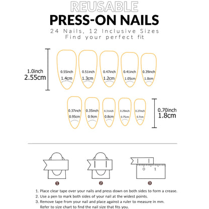 Pink Bow Almond Press-On Nails