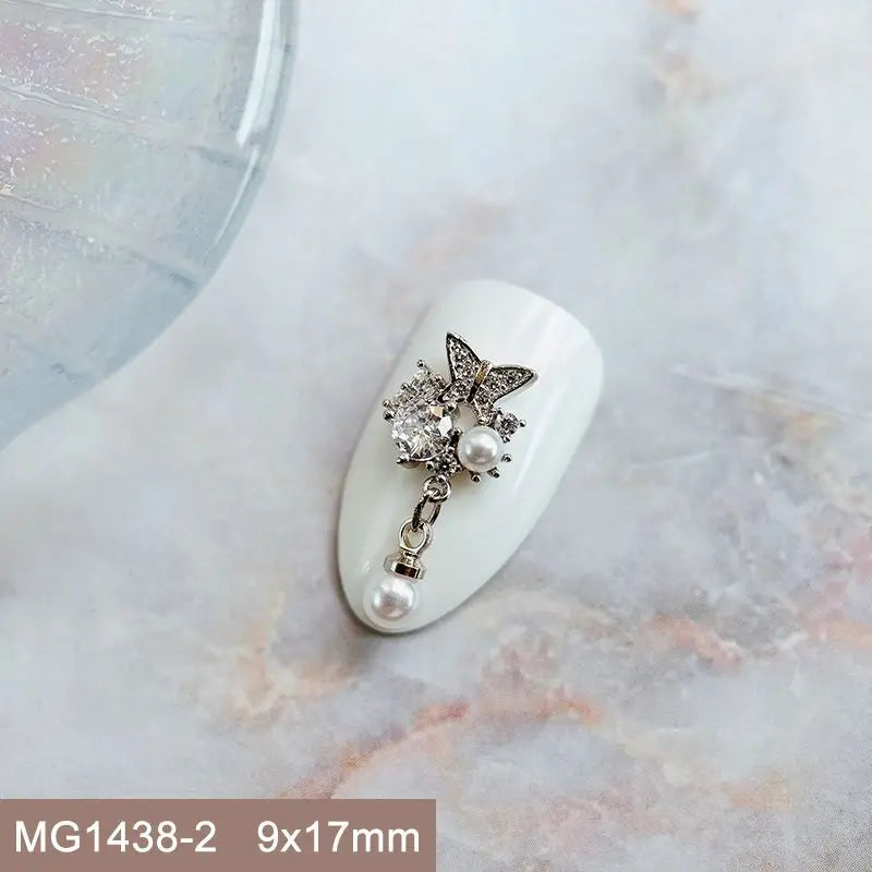 Summer Fruit Zircon Nail Charms 10pc