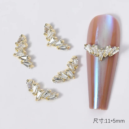 Zircon Pearl Luxury Nail Charms
