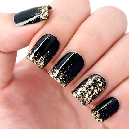Glitter White French Press-On Nails