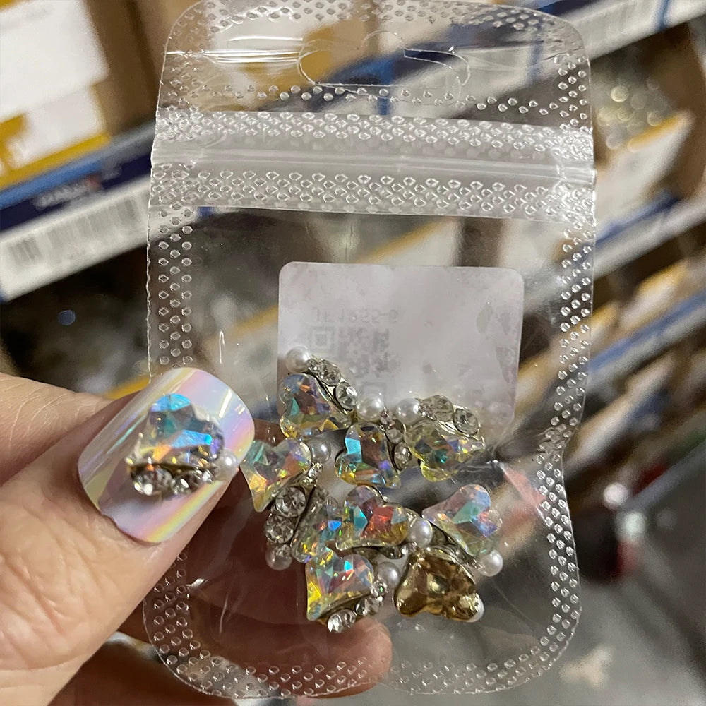 Crystal Alloy French Court Nail Charms