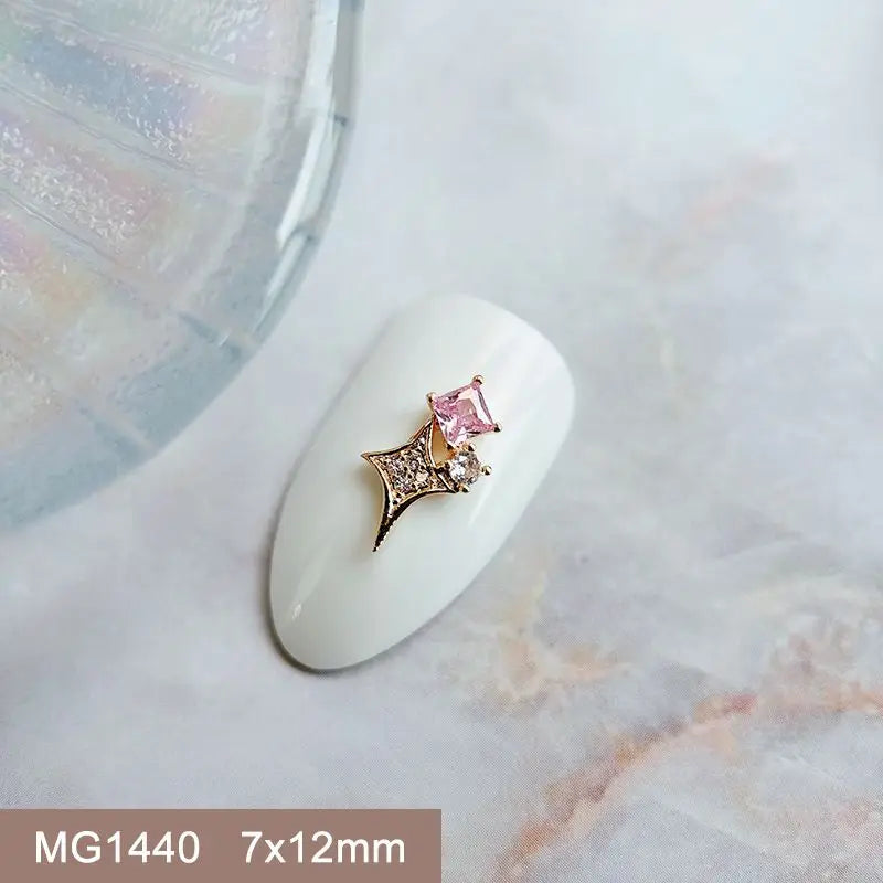 Summer Fruit Zircon Nail Charms 10pc
