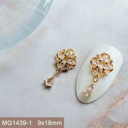 Summer Fruit Zircon Nail Charms 10pc