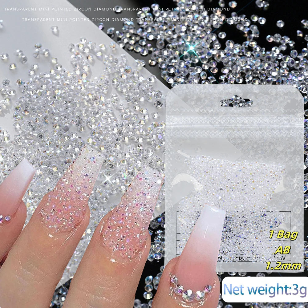 Mermaid Bubble Aurora Glass Nail Charms