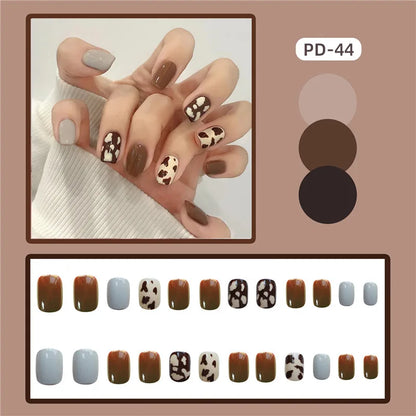 Ocean Star Moon Blue Press-On Nails