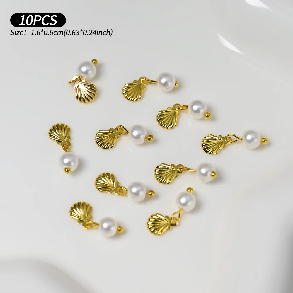 Zircon Pearl Luxury Nail Charms
