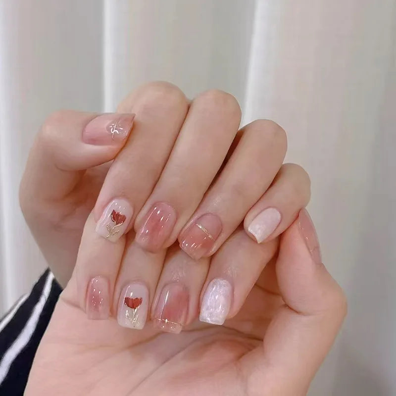 Black Bow Ballerina Press-On Nails