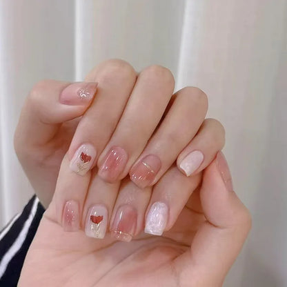 Black Bow Ballerina Press-On Nails