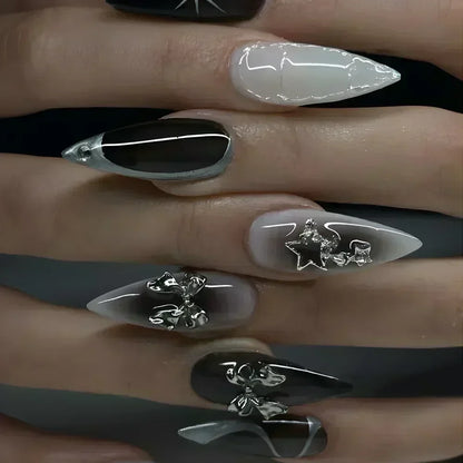Pink Butterfly Ballet Press-On Nails