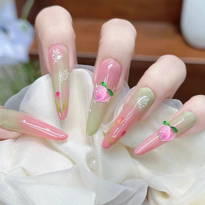 Fruit & Flower Summer Nail Charms Box