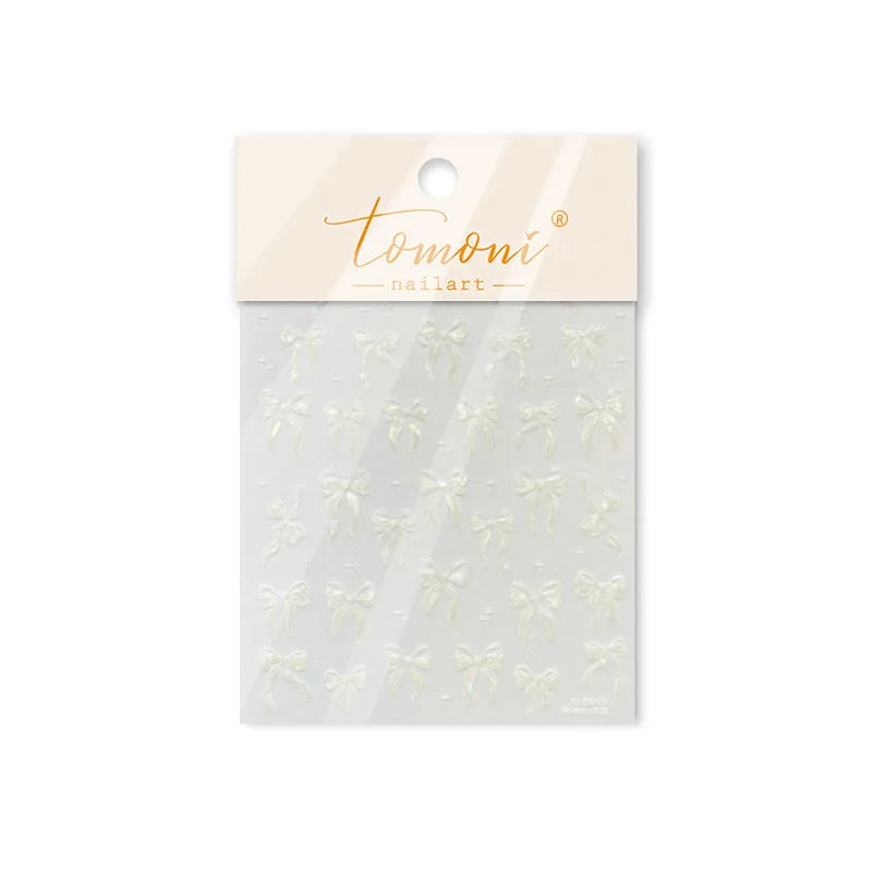 Jelly Bowknot Star Dreamy Nail Art Stickers