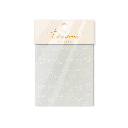 Jelly Bowknot Star Dreamy Nail Art Stickers