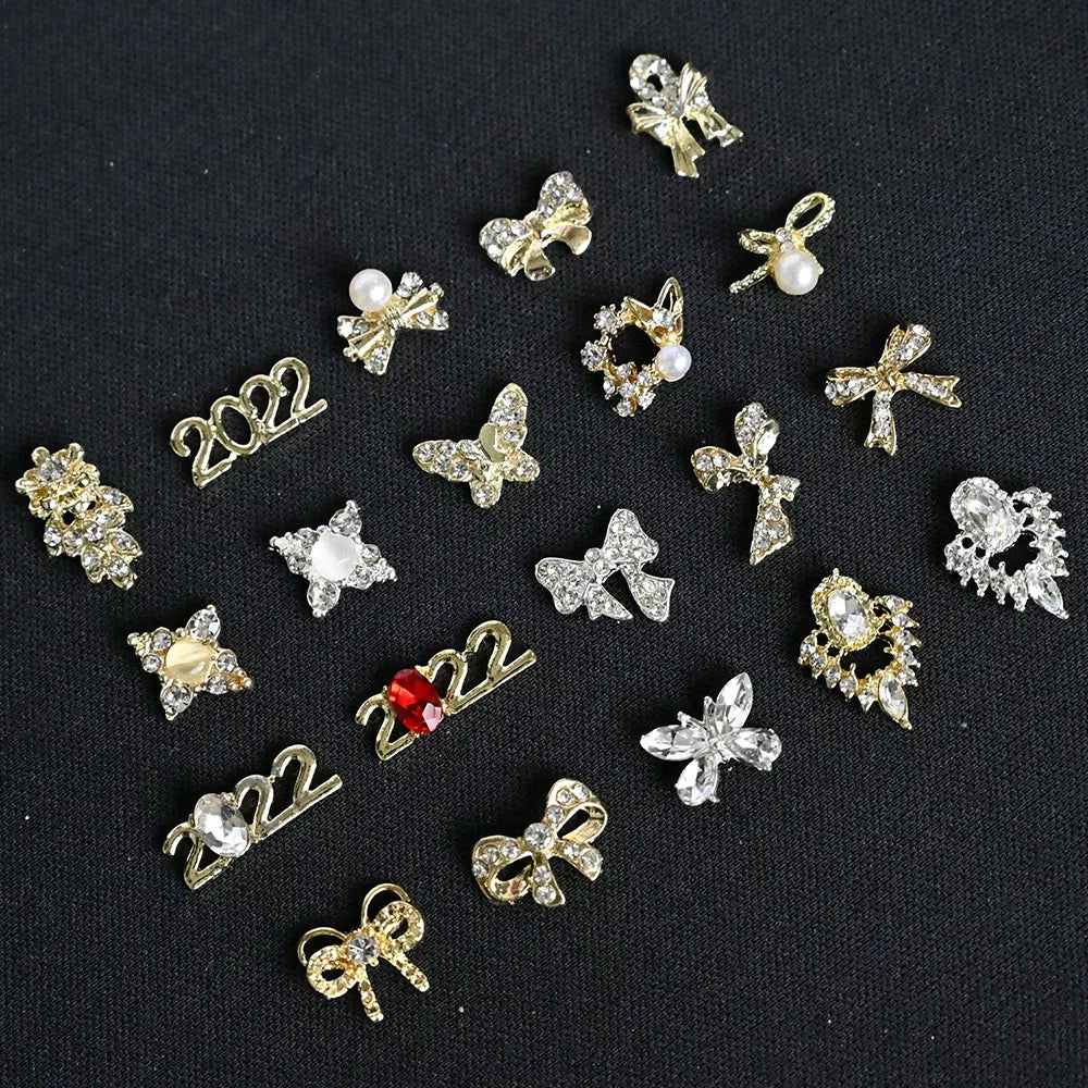 Crystal Alloy French Court Nail Charms