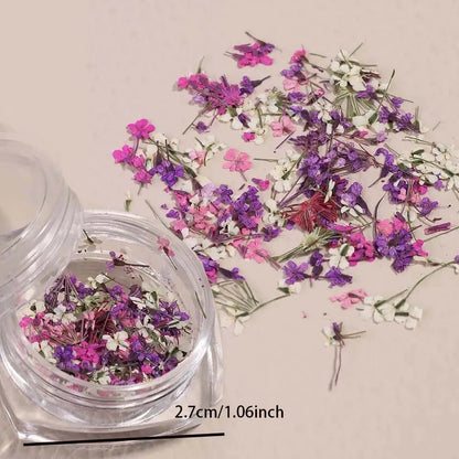 Spring Floral Leaf Nail Charm Box