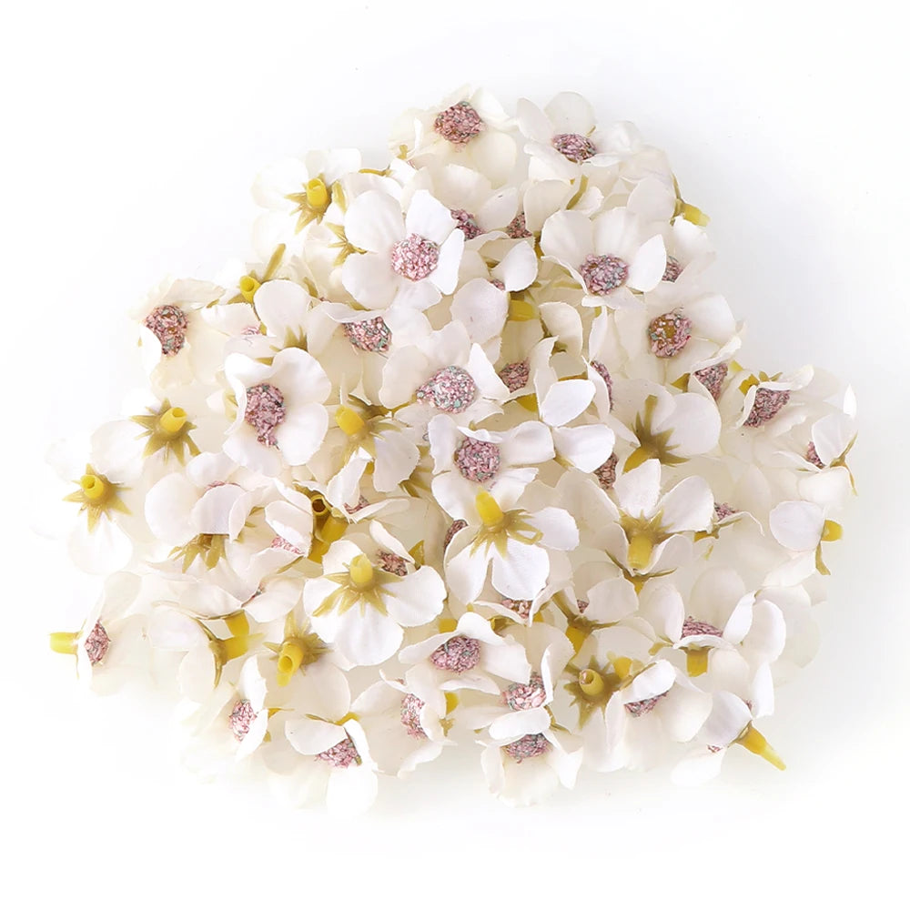 Mini Silk Rose Heads Decor 50pc