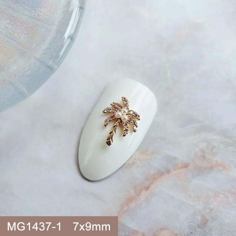 Summer Fruit Zircon Nail Charms 10pc