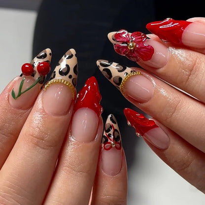 Pink Butterfly Ballet Press-On Nails