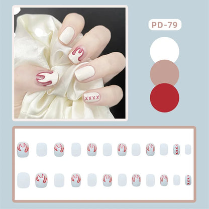 Ocean Star Moon Blue Press-On Nails