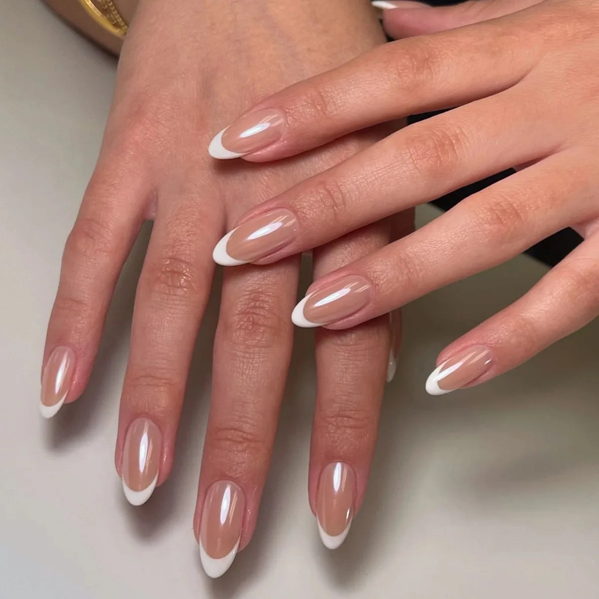 Wine Red Almond Press-On Nails