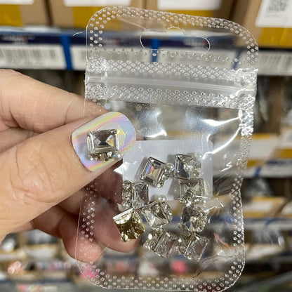 Crystal Alloy French Court Nail Charms