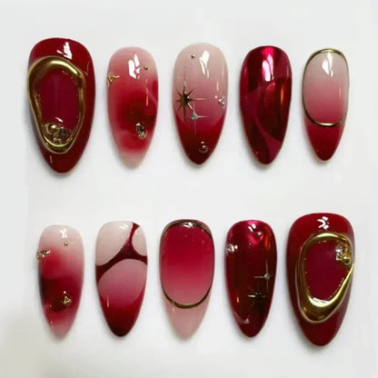 Pink Butterfly Ballet Press-On Nails
