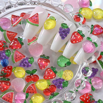 Fruit & Flower Summer Nail Charms Box