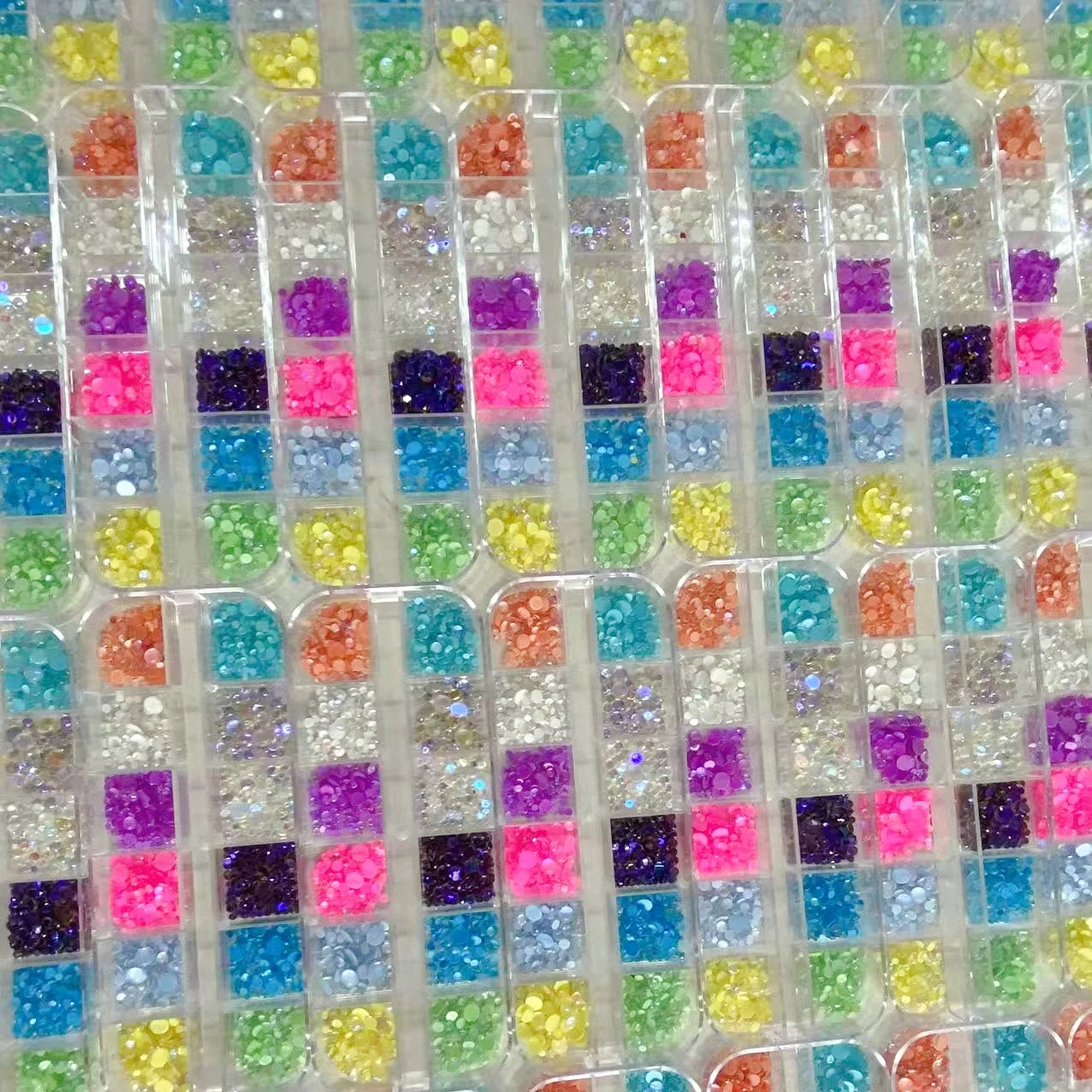 Mermaid Bubble Aurora Glass Nail Charms