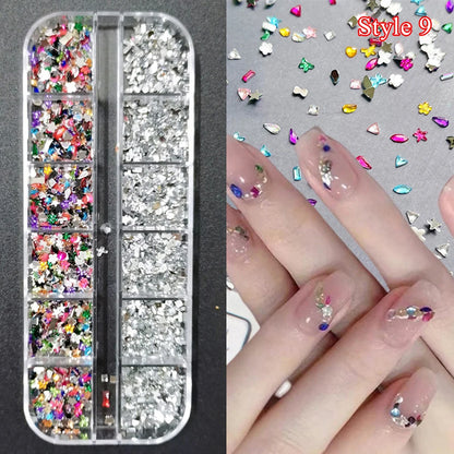 Crystal Diamond Nail Art Rhinestones 12 Grid