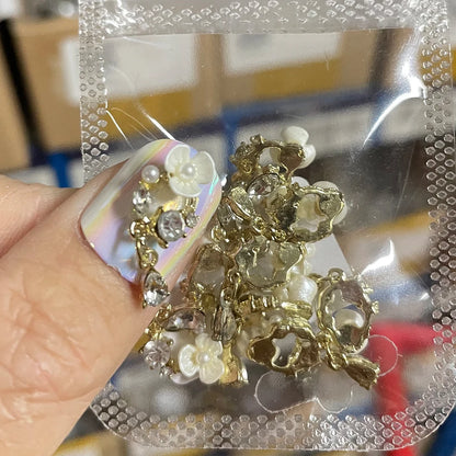 Crystal Alloy French Court Nail Charms