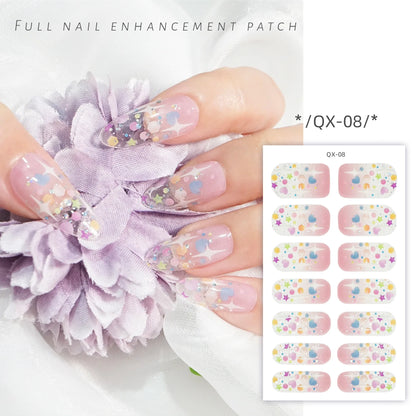 59 Style of Nail Stickers 1Sheet Rhinestones Fashion Nail Wraps Self Adhesive Manicure Decoracion DIY Full Cover Nail Sticker#5-