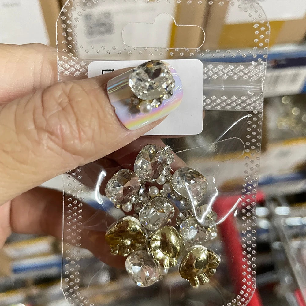 Crystal Alloy French Court Nail Charms