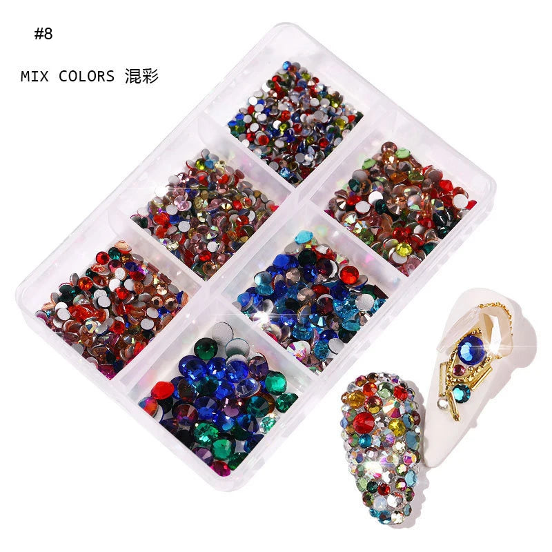 6mm Light Pink Heart Rhinestone 3D Nail Art Charms 50Pcs Flat-Back Crystal Manicure Accessory DIY Love Gems Stone Nail Decor*YK9