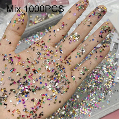 Mini Rhinestone Diamond Nail Decorations