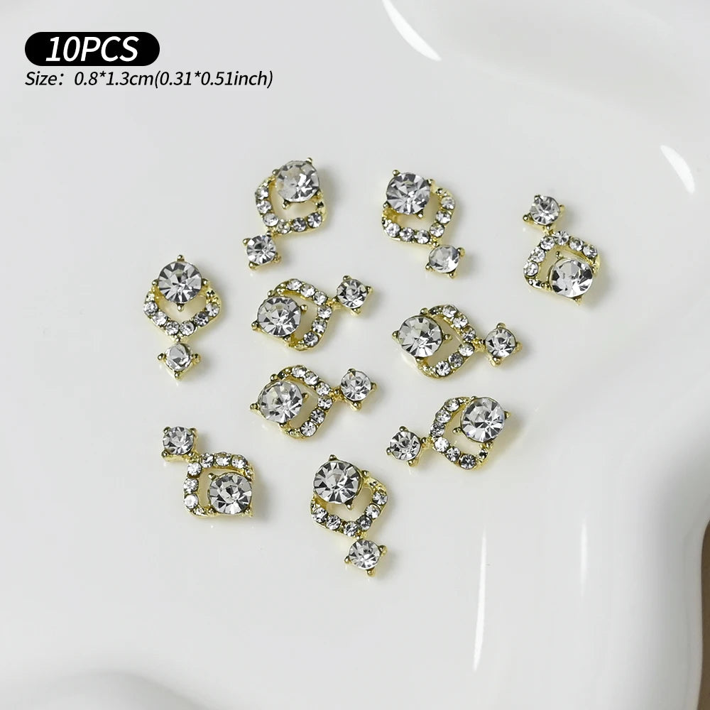 Zircon Pearl Luxury Nail Charms