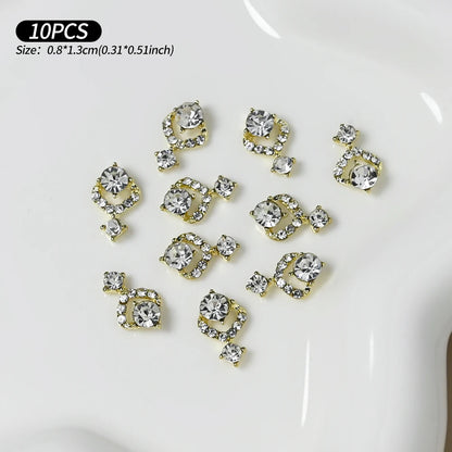 Zircon Pearl Luxury Nail Charms