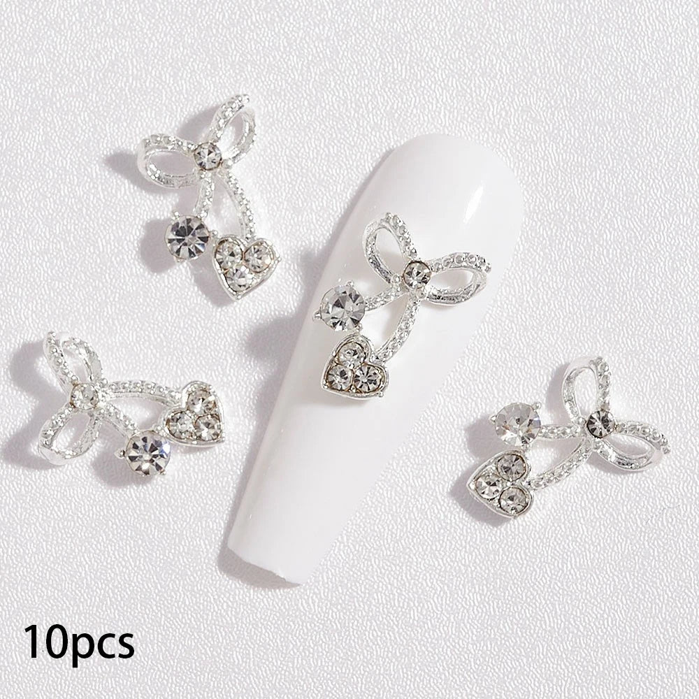 Zircon Pearl Luxury Nail Charms