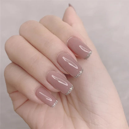 Ocean Star Moon Blue Press-On Nails