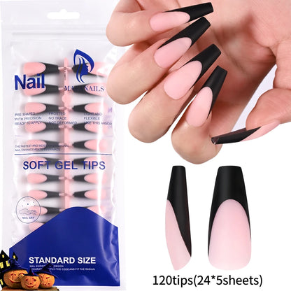 Light Pink Square Press-On Nails 100pc