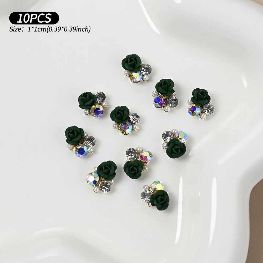 Zircon Pearl Luxury Nail Charms