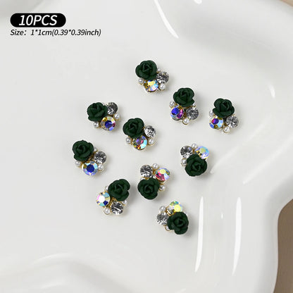 Zircon Pearl Luxury Nail Charms